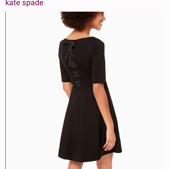kate spade Dresses & Skirts - Kate Spade Lace Up Ponte Dress BlackLate